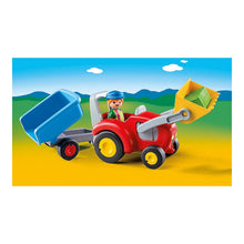 Lataa kuva Galleria-katseluun, Playset Playmobil 1,2,3 Tractor with Trailer 6964
