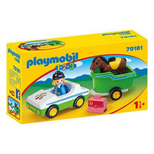 Lataa kuva Galleria-katseluun, Playset 1.2.3 Horse Trailer Car Playmobil 70181 (5 pcs)
