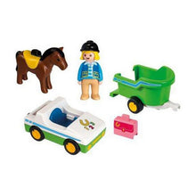 Lataa kuva Galleria-katseluun, Playset 1.2.3 Horse Trailer Car Playmobil 70181 (5 pcs)
