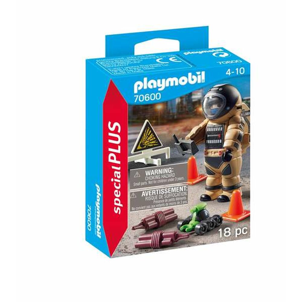 Figuuri, jossa liikkuvat raajat Playmobil Special Plus Poliisi Pommi 70600 (18 pcs)