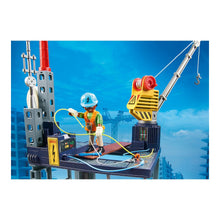 Lataa kuva Galleria-katseluun, Playset Playmobil City Action Starter Pack Construction with crane 70816
