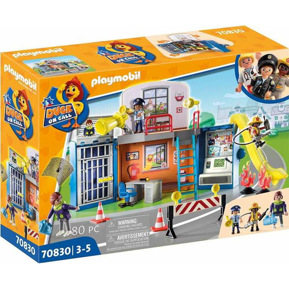 Playset Playmobil Duck on Call Poliisi Pohja-asema 70830 (70 pcs)