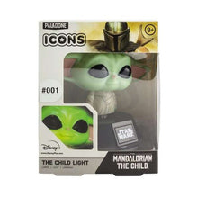 Lataa kuva Galleria-katseluun, Lamppu Baby Yoda The Mandalorian Icons (10 cm)
