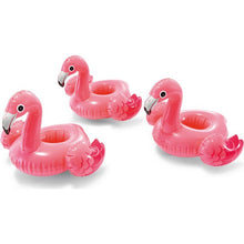 Lataa kuva Galleria-katseluun, puhallettava donitsi tölkkiteline Intex 3 pcs Flamingo (33 X 25 cm)
