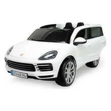 Lataa kuva Galleria-katseluun, Lasten sähköauto Injusa Porsche Cayenne 12V Valkoinen (134 x 81,5 x 58 cm)
