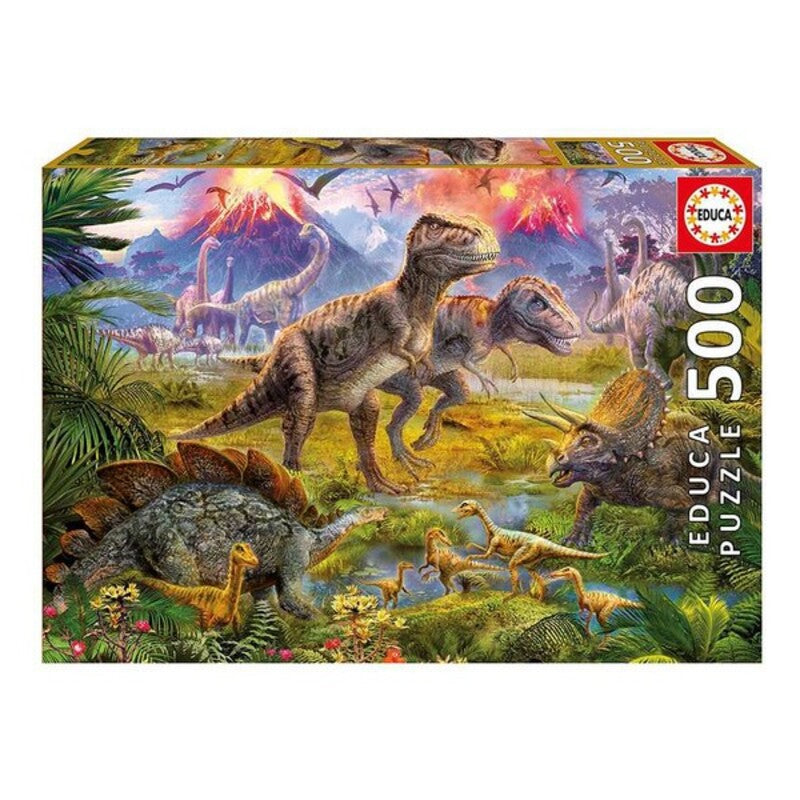 Palapeli Educa Dino Meet (500 pcs)