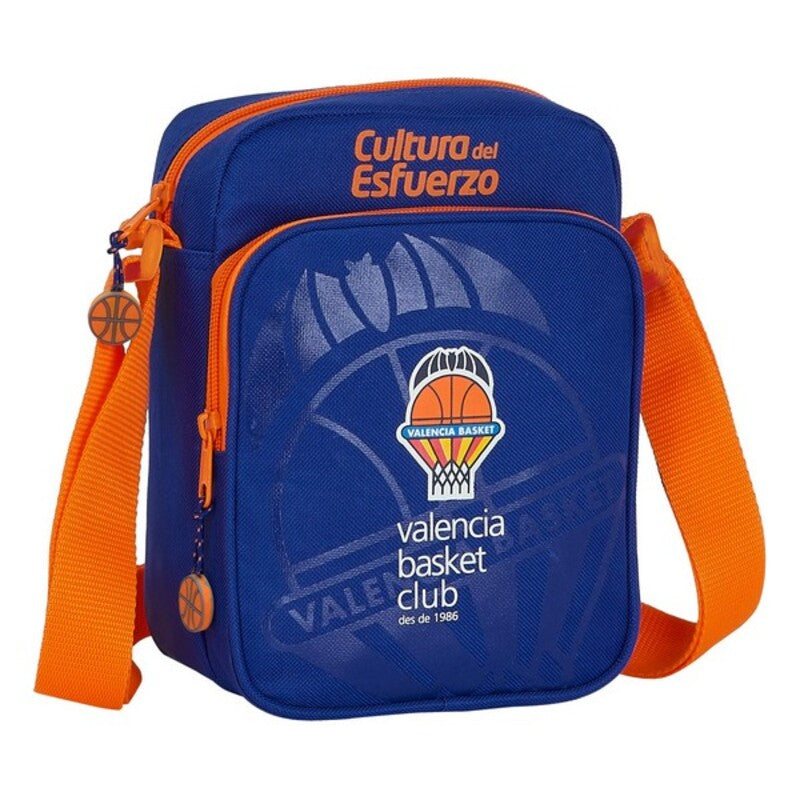 Olkalaukku Valencia Basket Sininen Oranssi (16 x 22 x 6 cm)