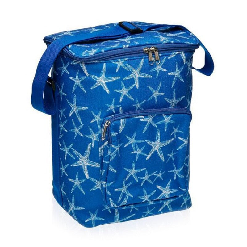 Kannettava Jääkaappi Versa Blue Sea Polyesteri (18 x 34 x 24 cm) 15 l