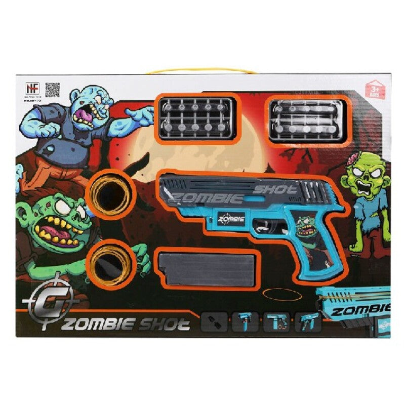 Playset Zombie Shot Tikkapyssy Sininen (43 x 30 cm)