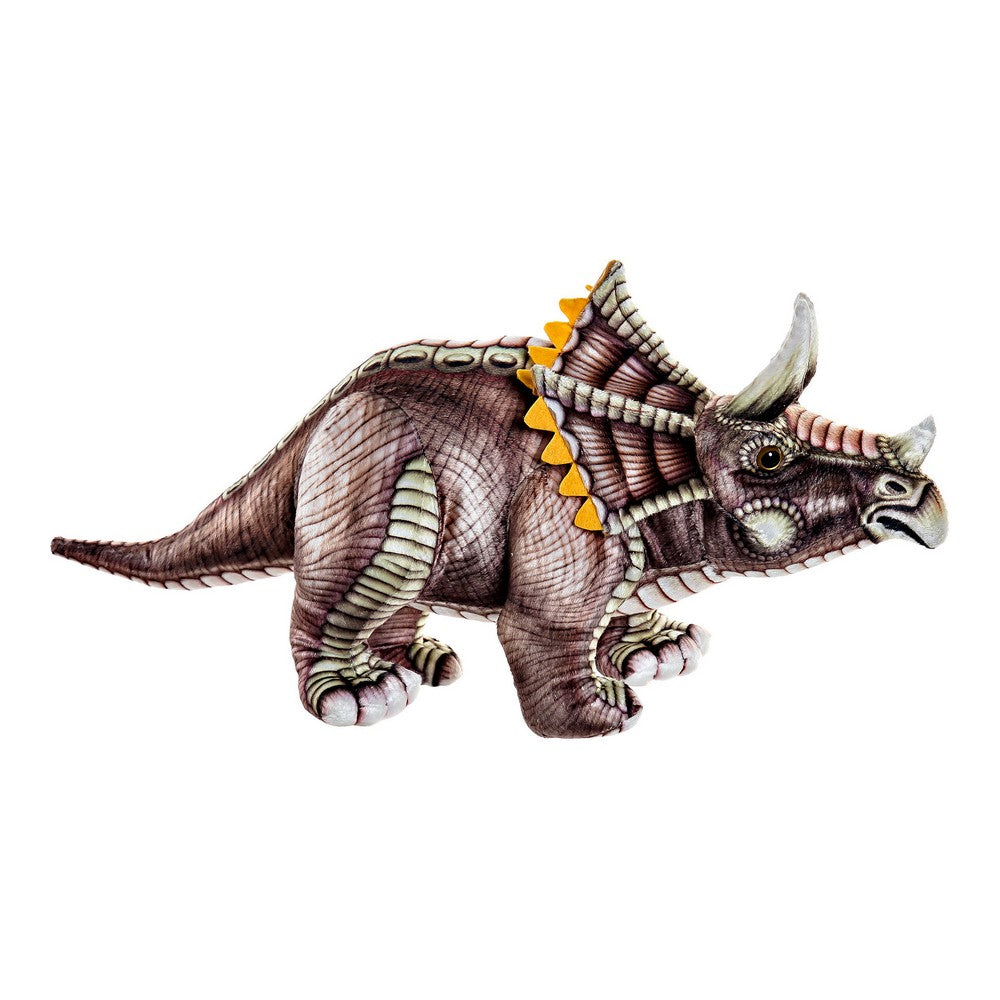 Pehmolelu DKD Home Decor Ruskea Harmaa Polyesteri Dinosaurus (62 x 25 x 27 cm)