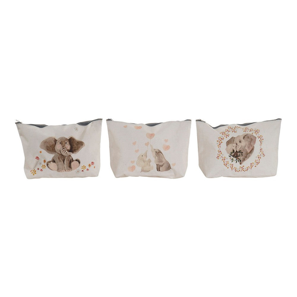 Lasten vessalaukku DKD Home Decor Vaaleanharmaa (3 pcs)