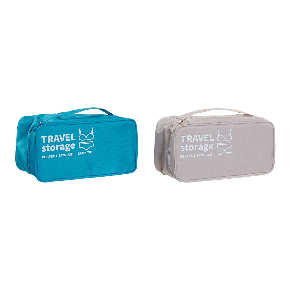 Järjestelijä DKD Home Decor Travel Storage Alusvaatteet (2 pcs)