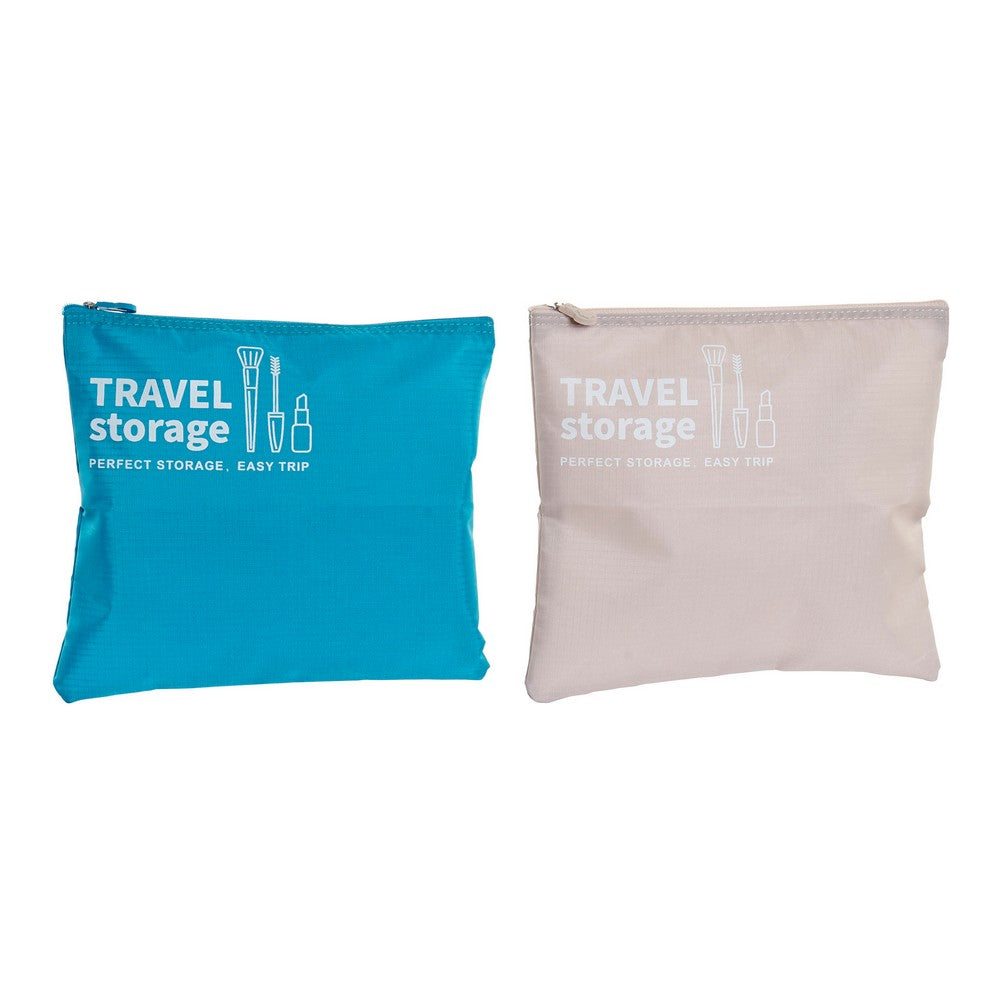 Meikkien järjestelijä DKD Home Decor Travel Storage (2 pcs)