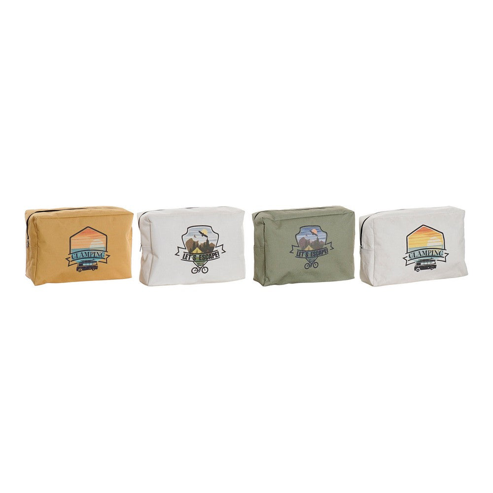 Vessalaukku DKD Home Decor Kangas (4 pcs) (30 x 10 x 20 cm)