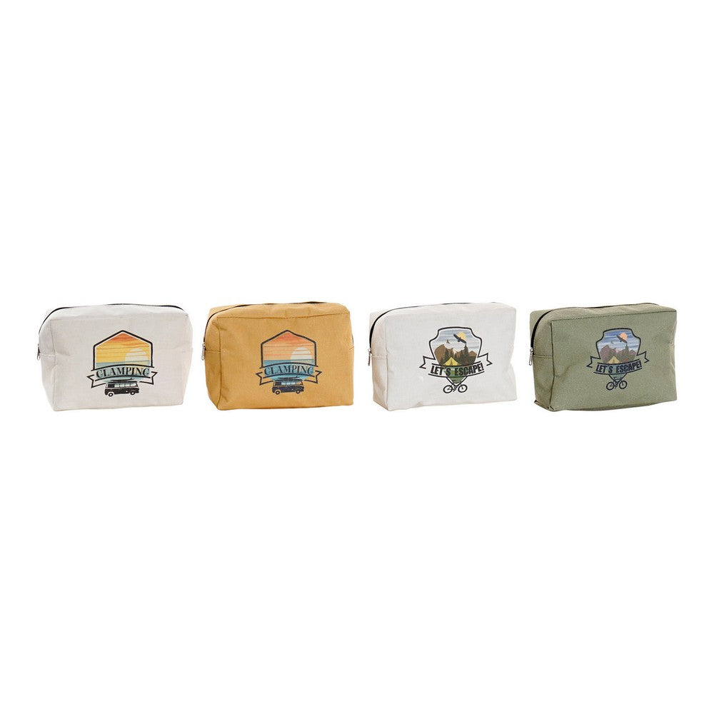 Vessalaukku DKD Home Decor Kangas (4 pcs) (20 x 8 x 14 cm)