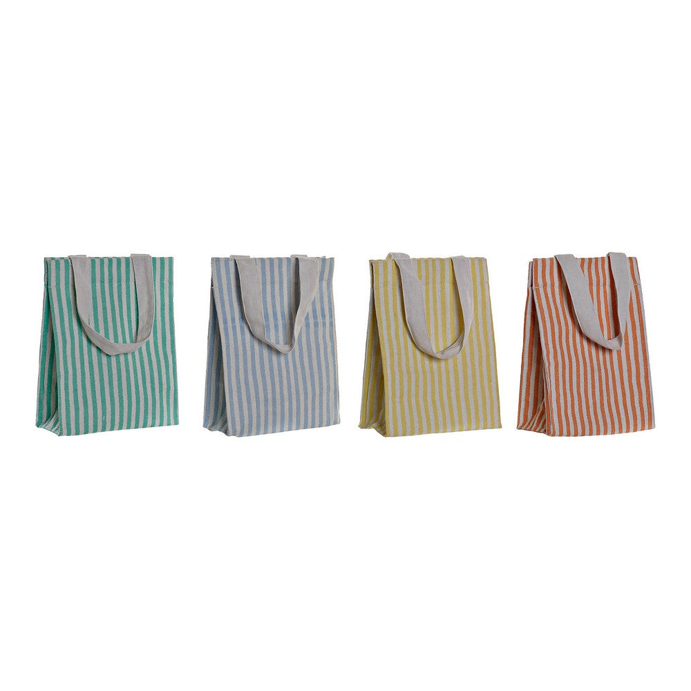 Goods kylmälaukkua DKD Home Decor Raidat Termaalinen Polyesteri (4 pcs) (20 x 10 x 43 cm)