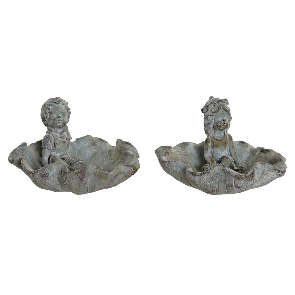 Vesiannostelija DKD Home Decor Harmaa Sementti (2 pcs) (23 x 22 x 15 cm)