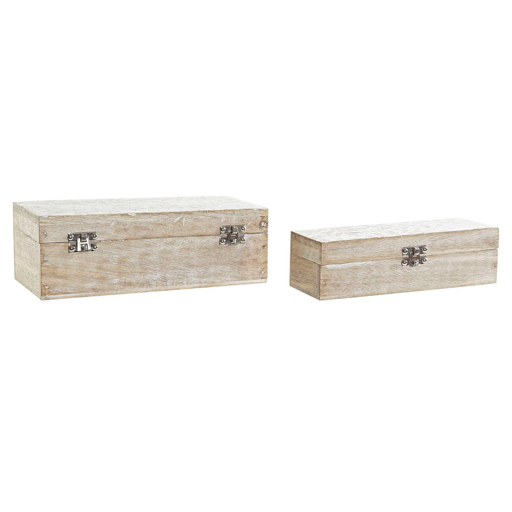 Korurasia DKD Home Decor Intialainen mies Mangopuu (2 pcs) (23 x 8 x 6.5 cm) (27 x 11.5 x 9 cm)