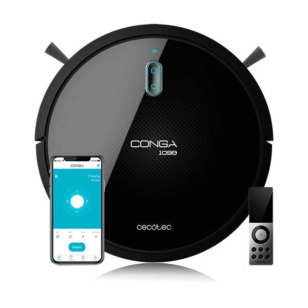 Robottipölynimuri Cecotec Conga 1099 Connected 1400 Pa 64 dB WiFi Musta