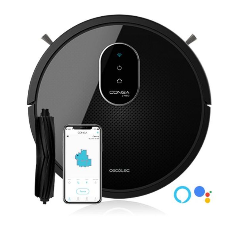 Robottipölynimuri Cecotec Conga 1790 Titanium Wifi 64 dB 2100 PA Musta