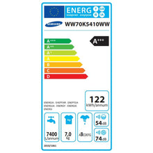 Lataa kuva Galleria-katseluun, Pesukone Samsung WW70K5410WW 7 kg 1400 rpm
