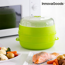 Lataa kuva Galleria-katseluun, InnovaGoods Fresh Double Microwave Steamer
