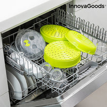 Lataa kuva Galleria-katseluun, InnovaGoods Fresh Double Microwave Steamer
